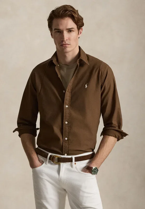 Рубашка с длинным рукавом Polo Ralph Lauren, каштановый