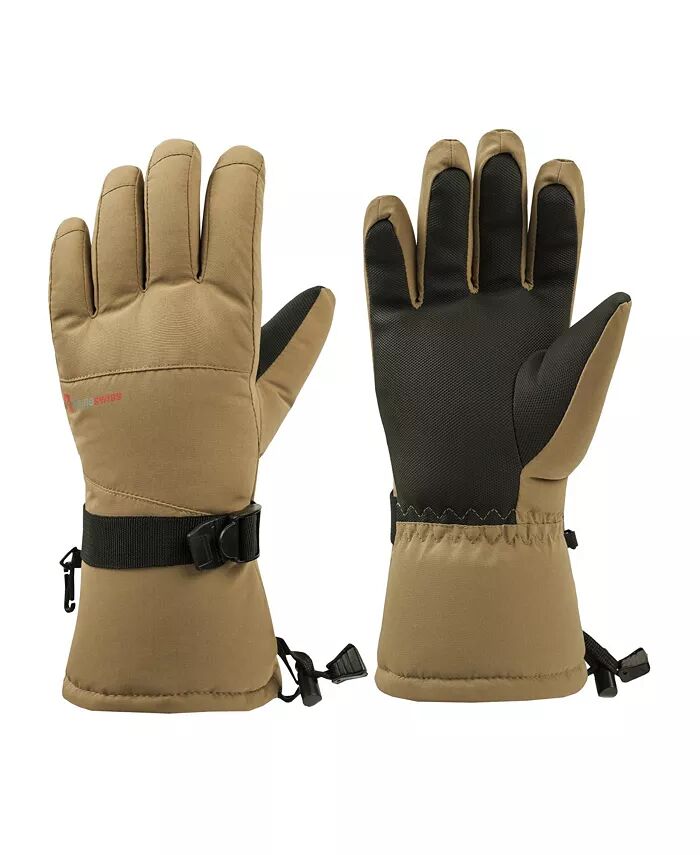 

Мужские водонепроницаемые лыжные перчатки для сноуборда 3M Thinsulate Winter Gloves Alpine Swiss, бежевый