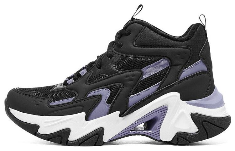 

Кроссовки Stamina V6 Chunky женские высокие черные фиолетовые и белые Skechers, Черный, Кроссовки Stamina V6 Chunky женские высокие черные фиолетовые и белые Skechers