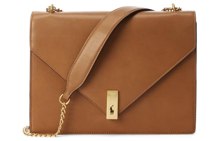 

Polo Ralph Lauren Сумка через плечо из коровьей кожи, женская, коричневая