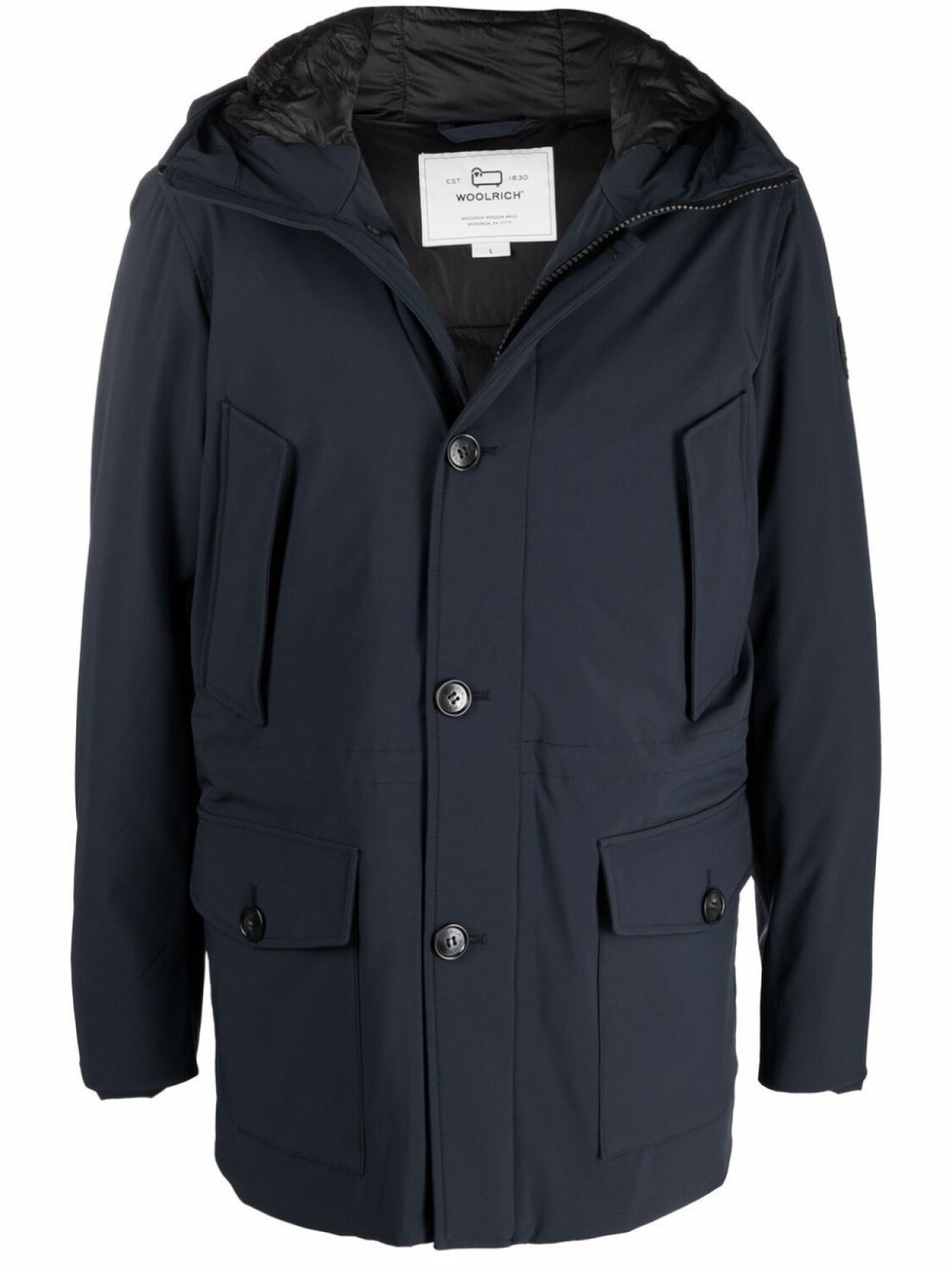 

Woolrich пуховик с капюшоном, синий