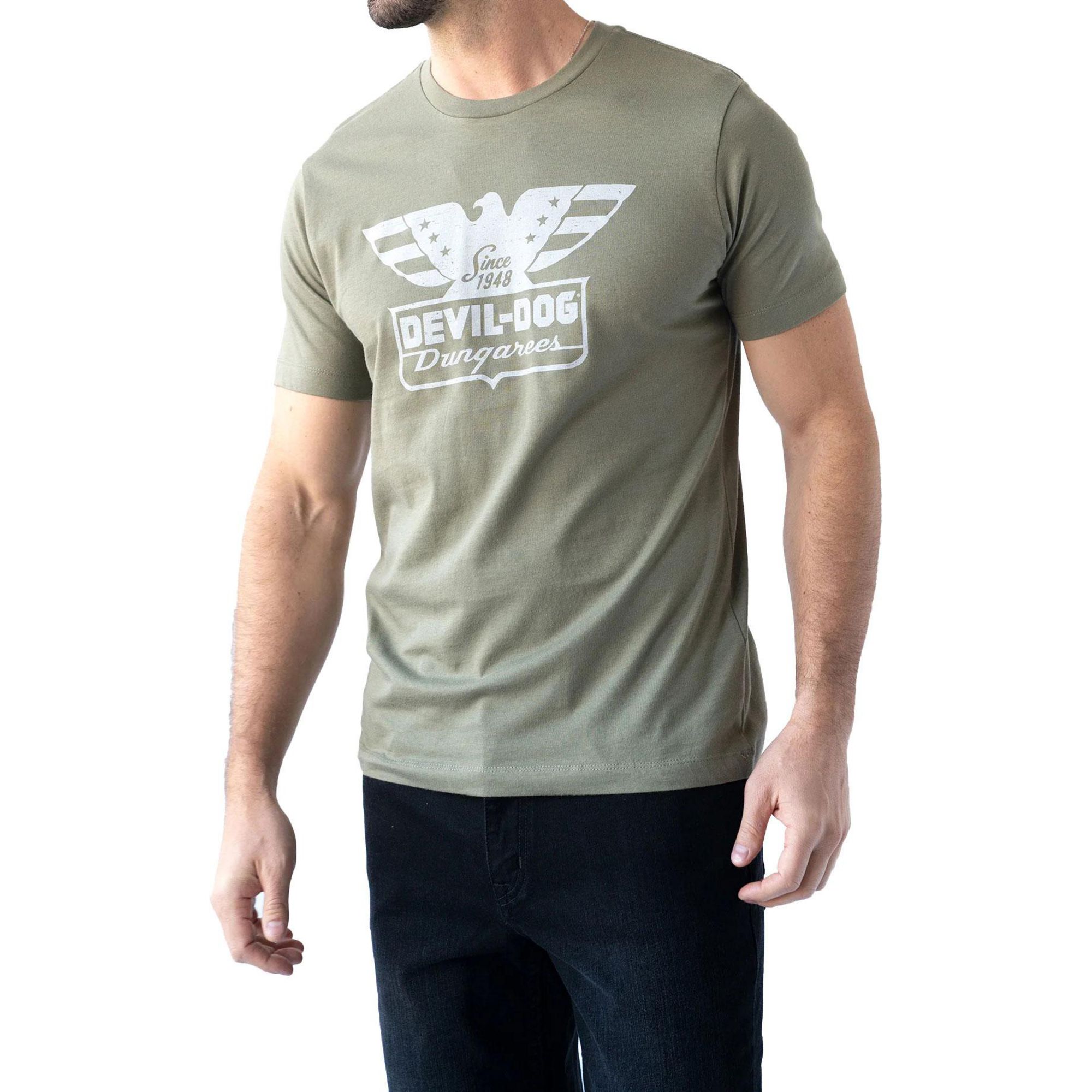

Мужская футболка с коротким рукавом "Орел" Devil-Dog Dungarees, Military Green, Зеленый, Мужская футболка с коротким рукавом "Орел" Devil-Dog Dungarees, Military Green