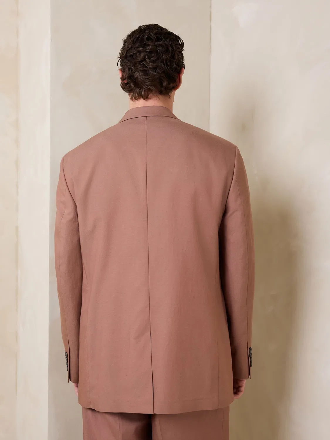 Пиджак Next Comfort fit коричневого цвета — фото 3