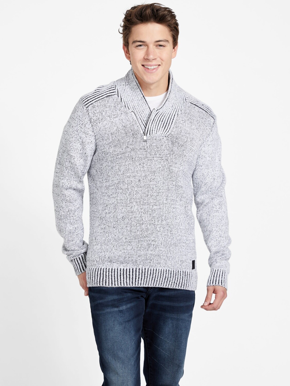 

Свитер Клео с шалью Guess Factory, цвет Light Melange Grey