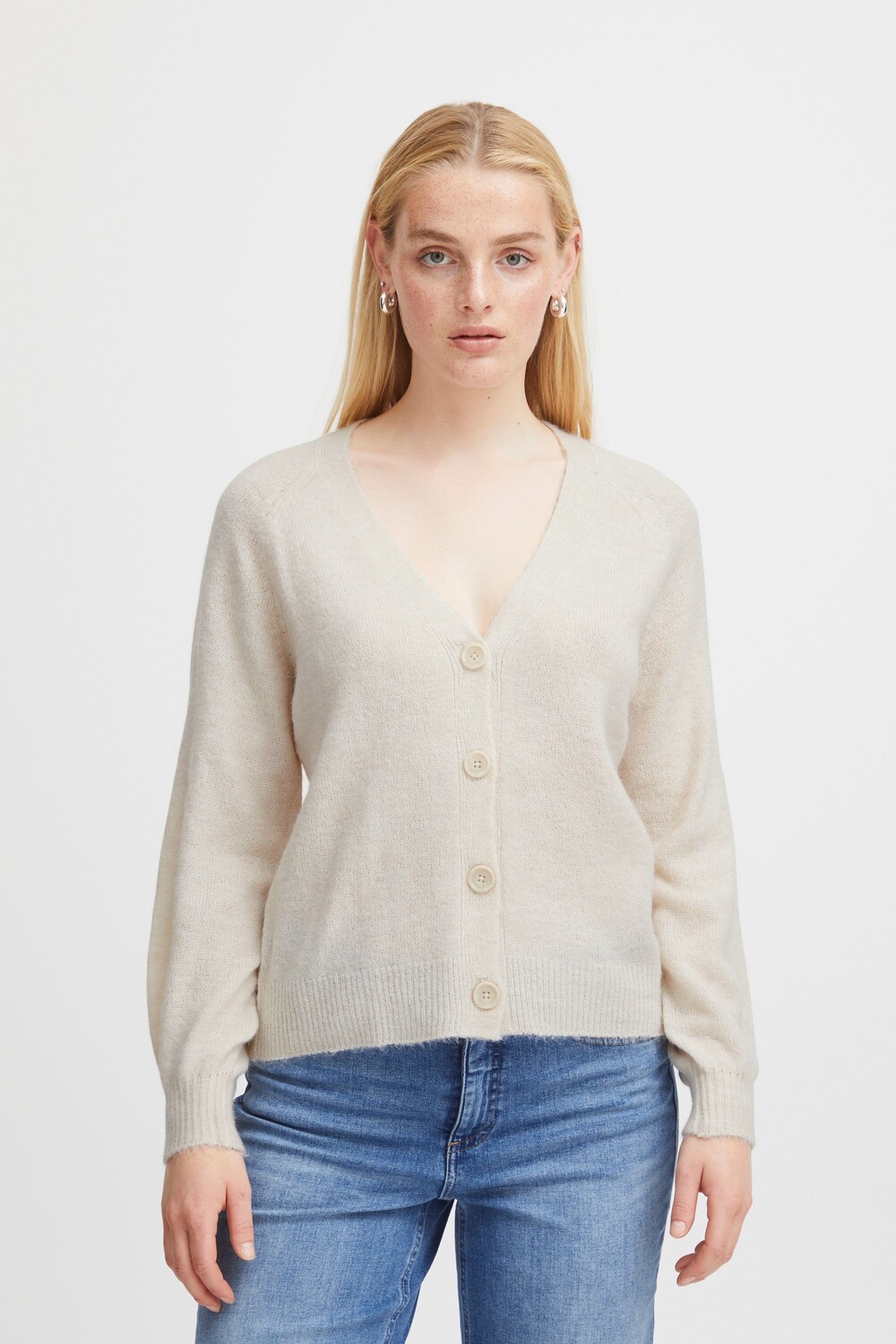 

Кардиган ICHI Strickjacke IHKAMARA CA3 20116948, натуральный