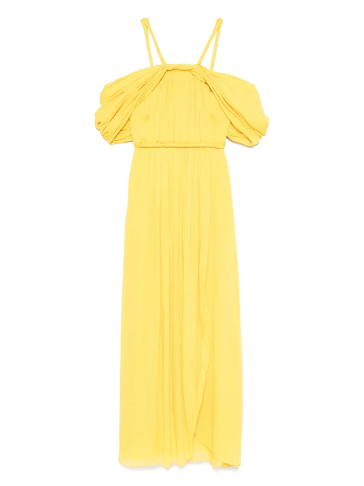 

Платье макси с драпировкой Giambattista Valli, желтый