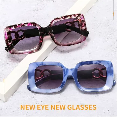 

Солнцезащитные очки 2027 года для женщин в стиле ретро, ​​винтажные солнцезащитные очки для женщин и мужчин, защита от ультрафиолета UV400 MTZJH, Blue Leopard Gray