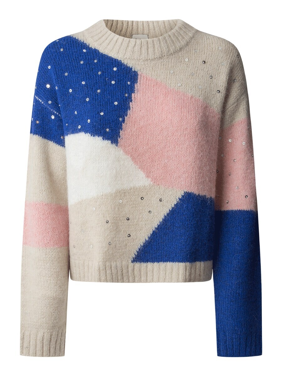 

Тонкий вязаный свитер Pepe Jeans Sweater NORA, бежевый