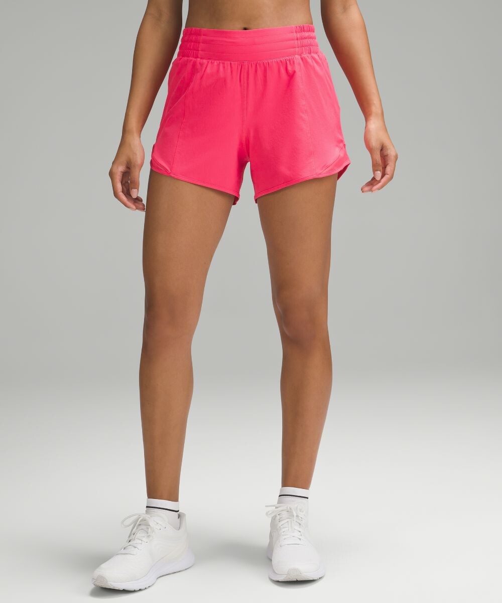 

Шорты Hotty Hot на подкладке с высокой посадкой Lululemon, розовый
