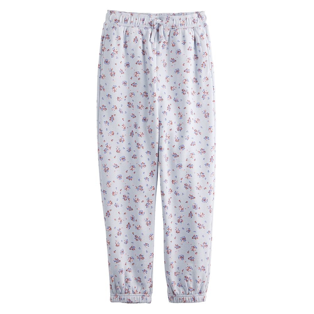 

Уютные флисовые джоггеры SO для девочек 4–20 лет, цвет Light Blue Ditsy