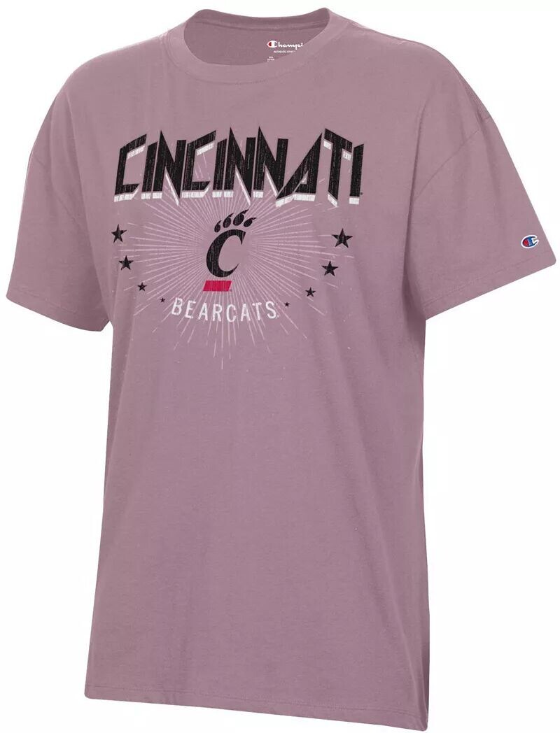 

Женская футболка оверсайз Champion Cincinnati Bearcats Purple Core