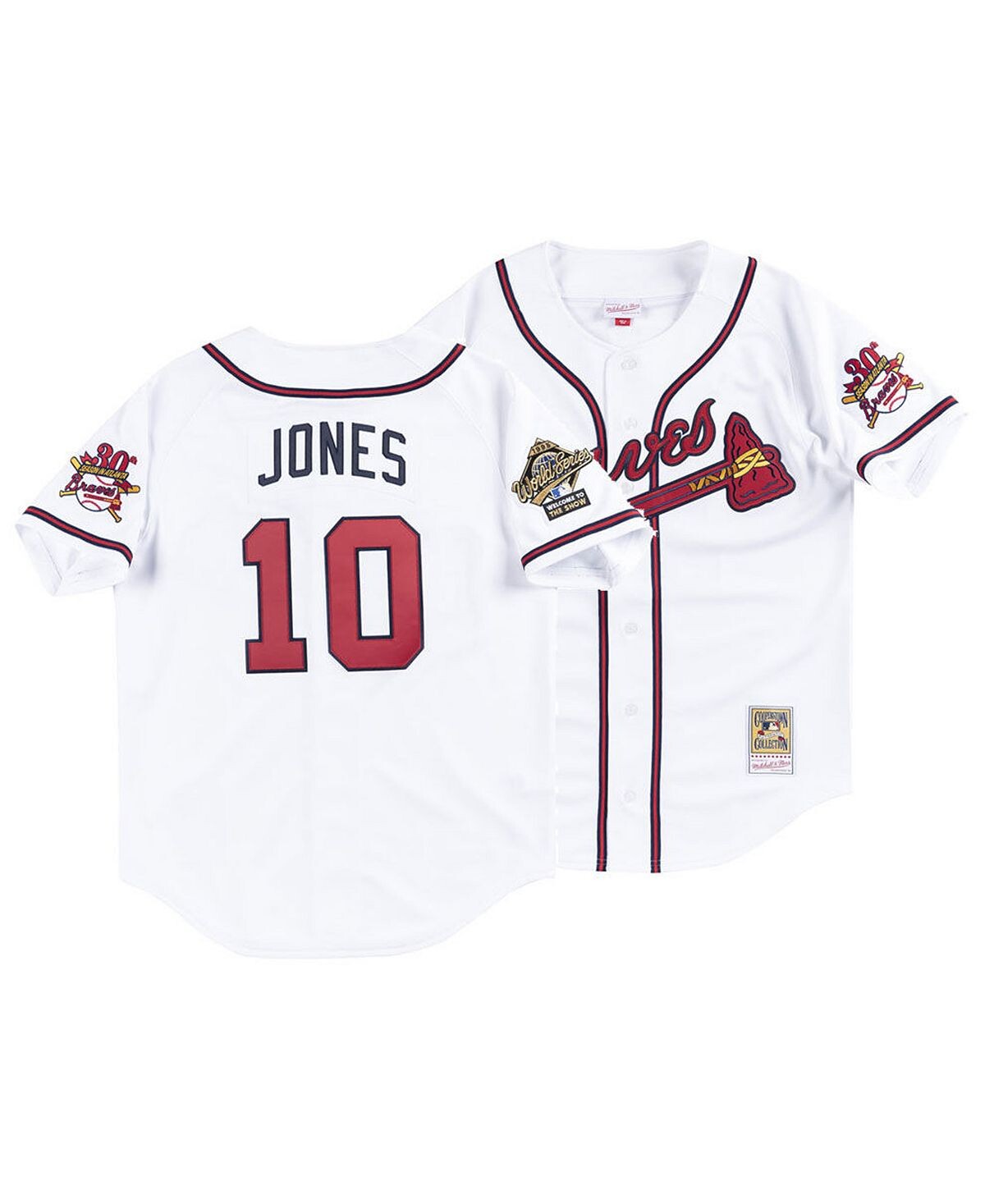 

Мужское джерси Chipper Jones Atlanta Braves Authentic Cooperstown Mitchell & Ness
