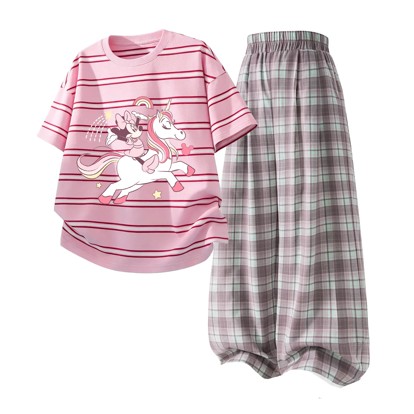 Детский спортивный комплект Casual Sportswear из 2 предметов Disney, Di Feima Pink Brown+Pure Pink