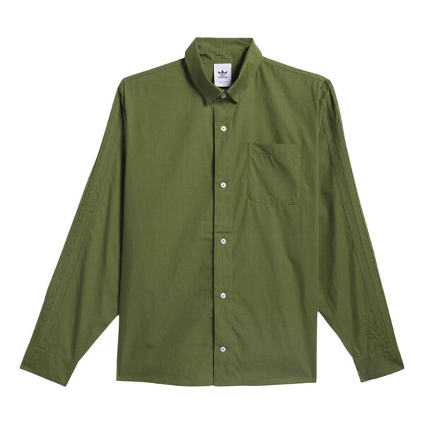 

Рубашка оригиналы shmoofoil button up asia sizing Adidas, зеленый