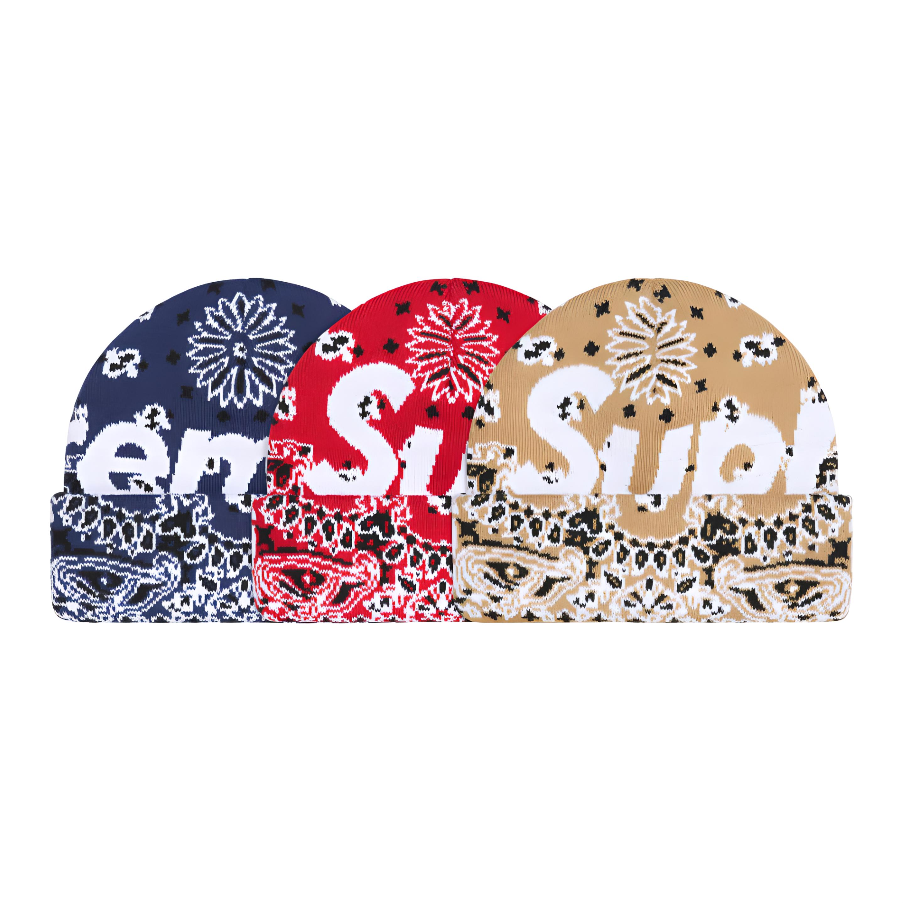 

Supreme Унисекс шапка бини синий красный коричневый, Red
