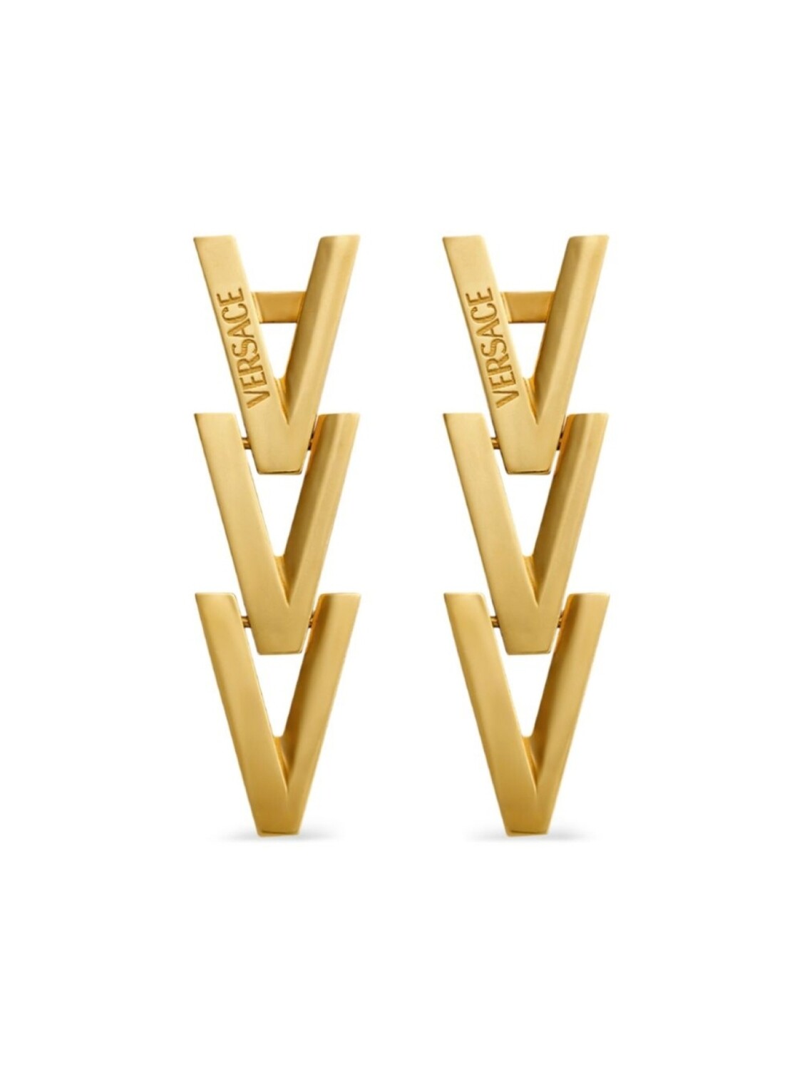 

Серьги-подвески с логотипом Versace, золотой