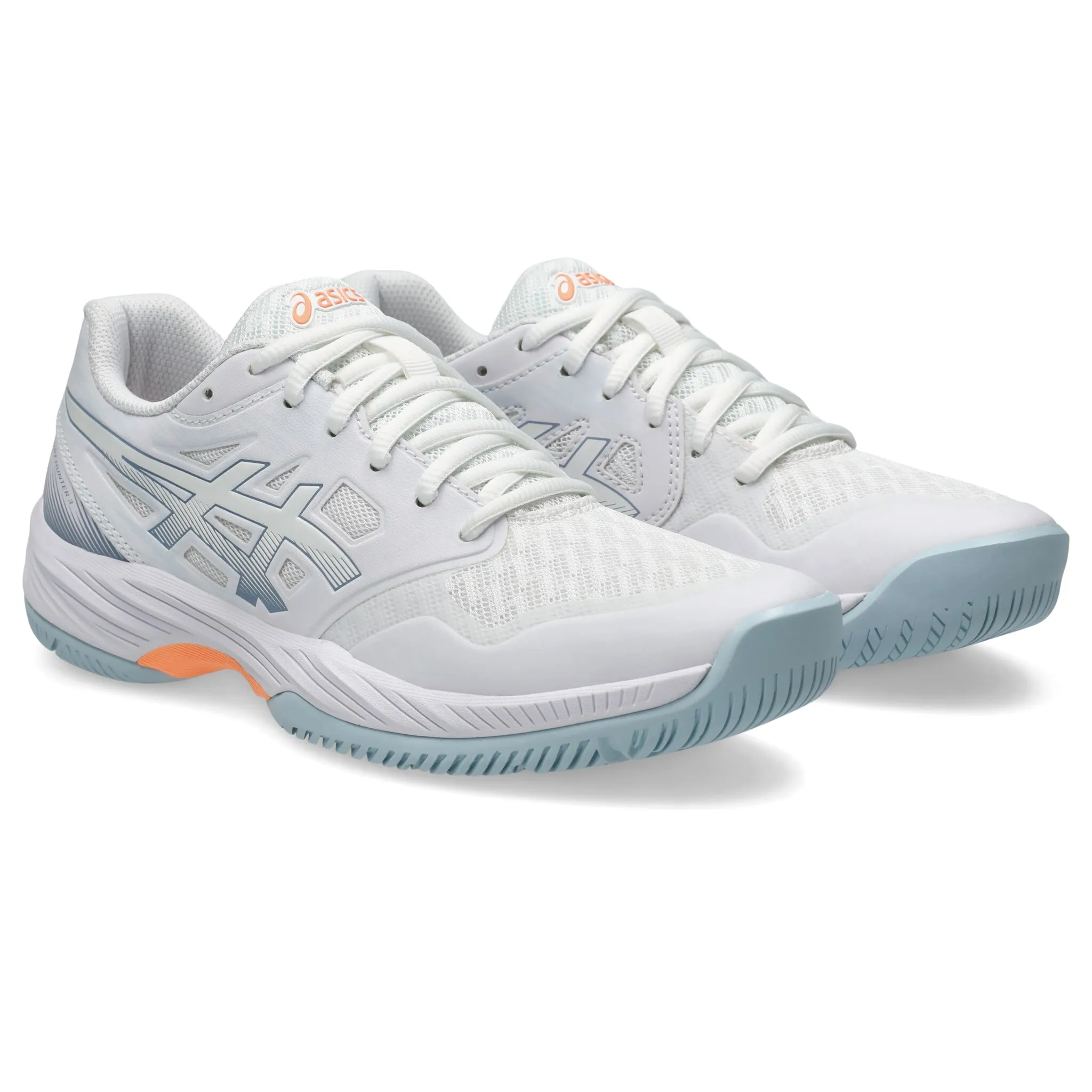 

Кроссовки Asics для дома "GEL-COURT HUNTER 3", цвет White/Grey Blue