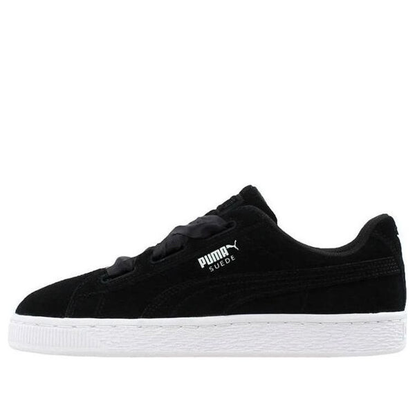 

Кроссовки suede heart sneakers black/white Puma, черный