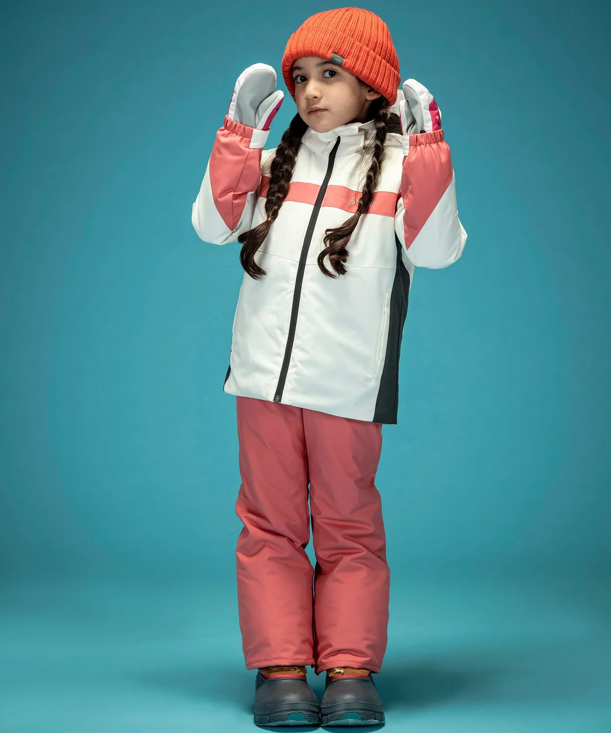 Детский костюм для ски-туров Curve Line Sleeves Junior Two-piece phenix белый