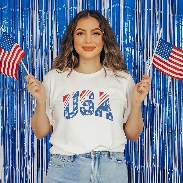 

Футболка с коротким рукавом в стиле distressed Simply Sage Market, White, Белый, Футболка с коротким рукавом в стиле distressed Simply Sage Market, White