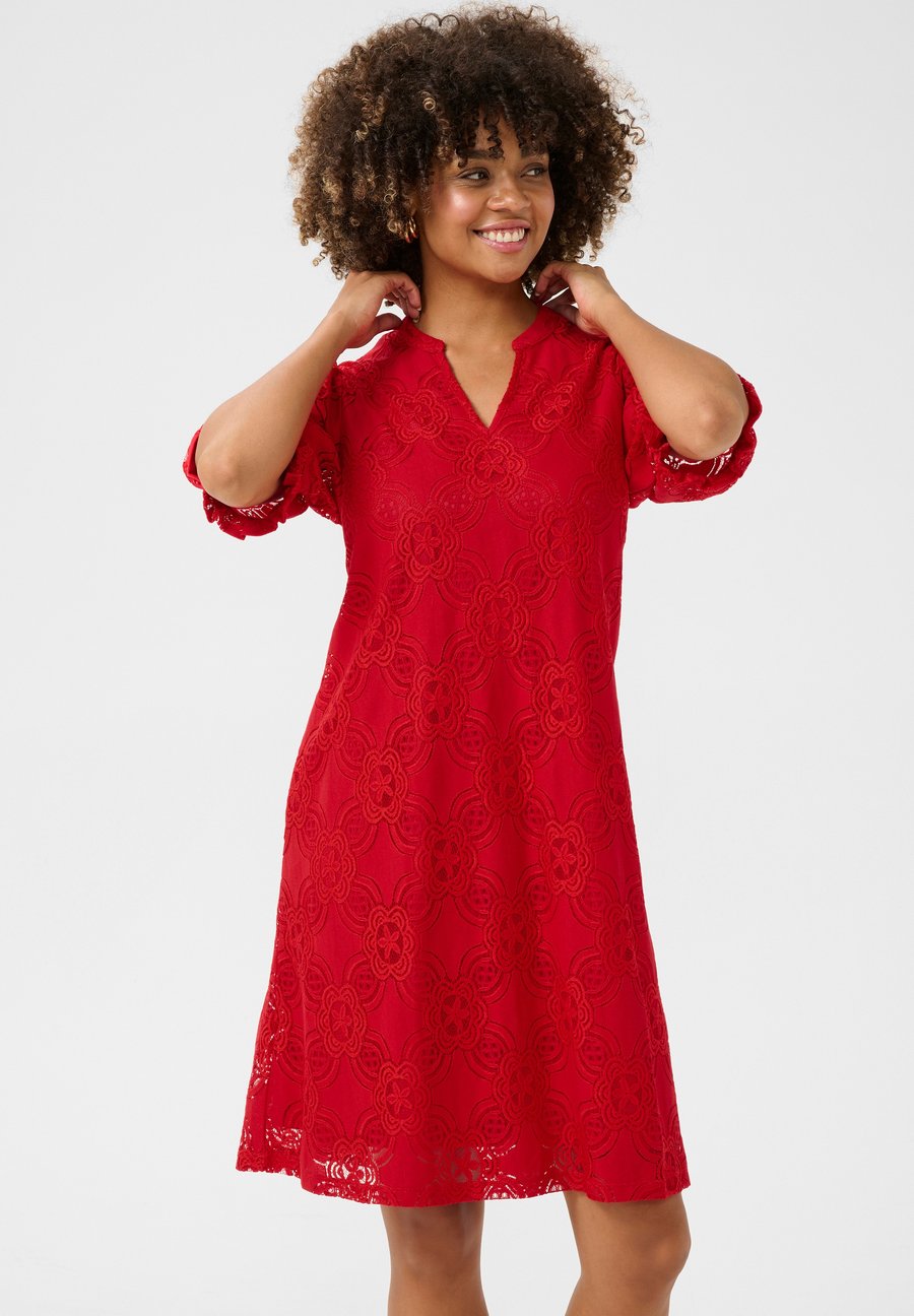 

Платье Culture CUolu Short sleeve lace, Racing Red/Red