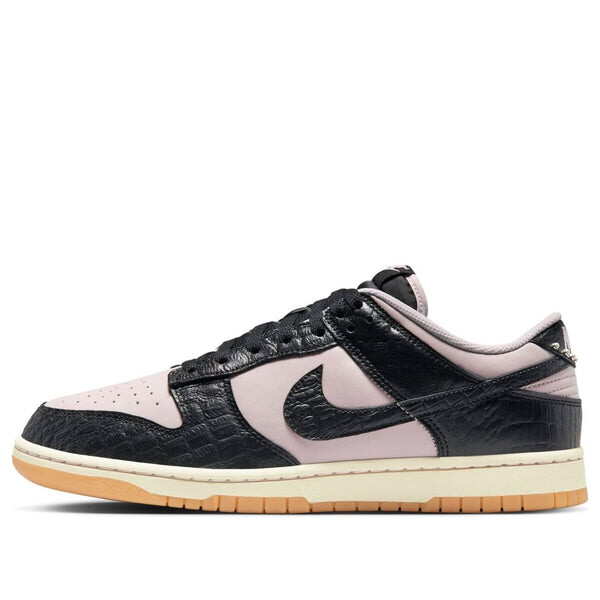 

Кроссовки dunk low retro 'pink black croc' Nike, фиолетовый