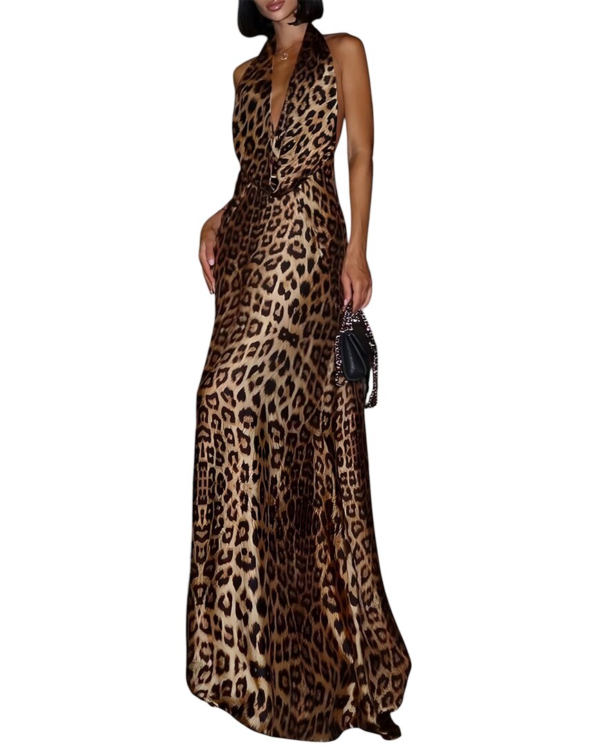 

Платье макси MIRA RICHI, коричневый