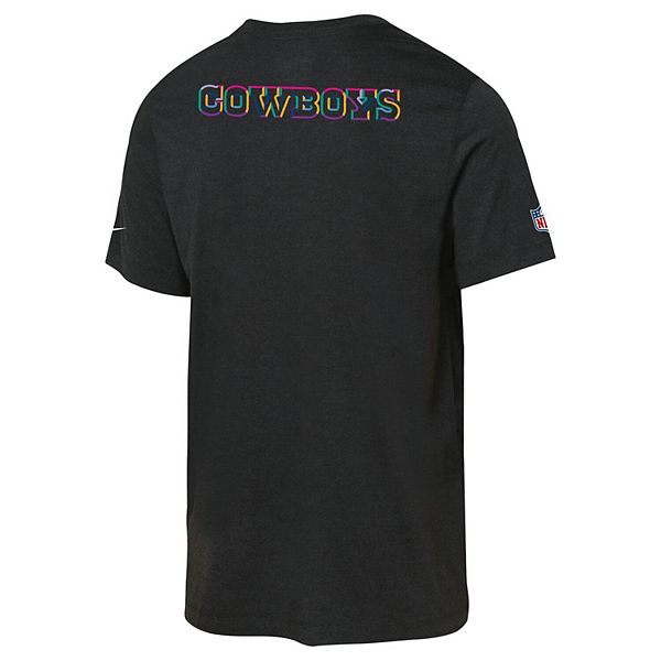 Футболка Youth Dallas Cowboys 2025 NFL Crucial Catch Tri-Blend Dri-FIT черная Nike — фото 4