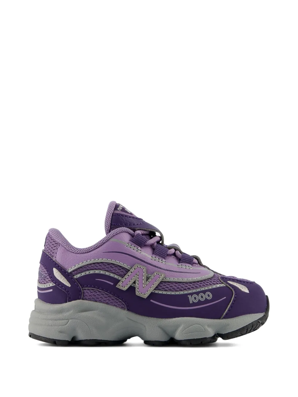 Кроссовки 1000 с эластичной шнуровкой New Balance Kids, фиолетовый — фото 2