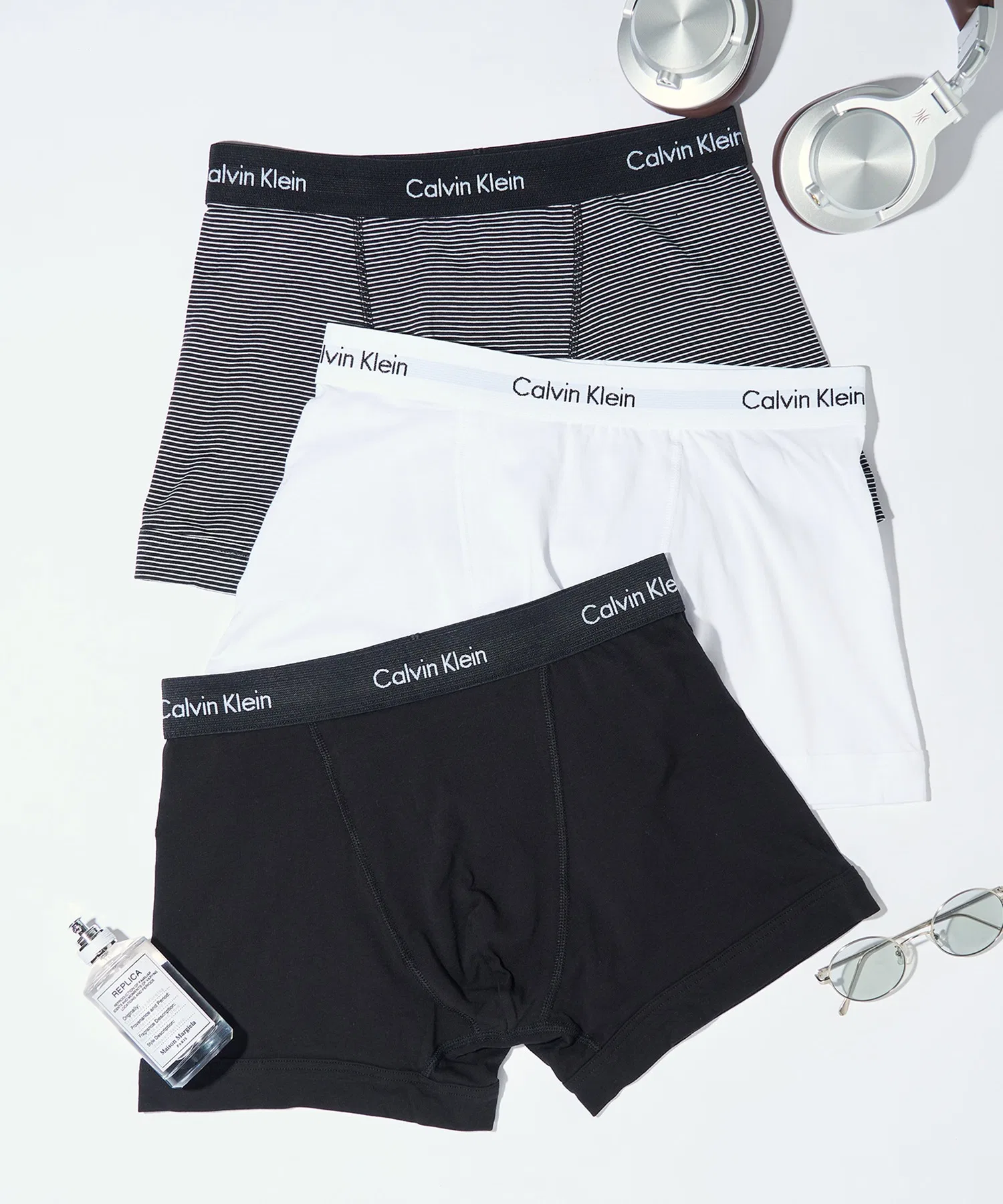 【Calvin Klein】Хлопковые эластичные боксеры, комплект из 3 штук U2662G
