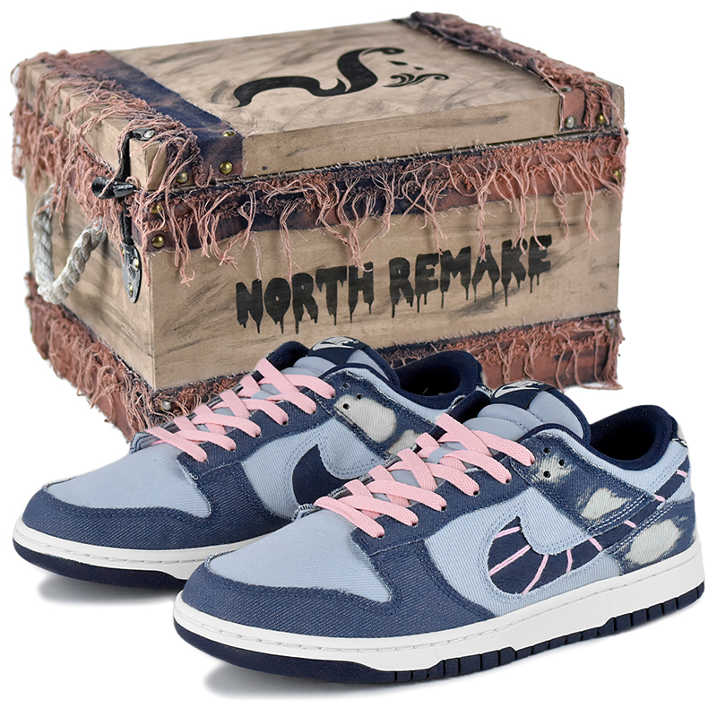 

Nike Кроссовки для скейтбординга Dunk West Line Coast, износостойкие, синие, мужские