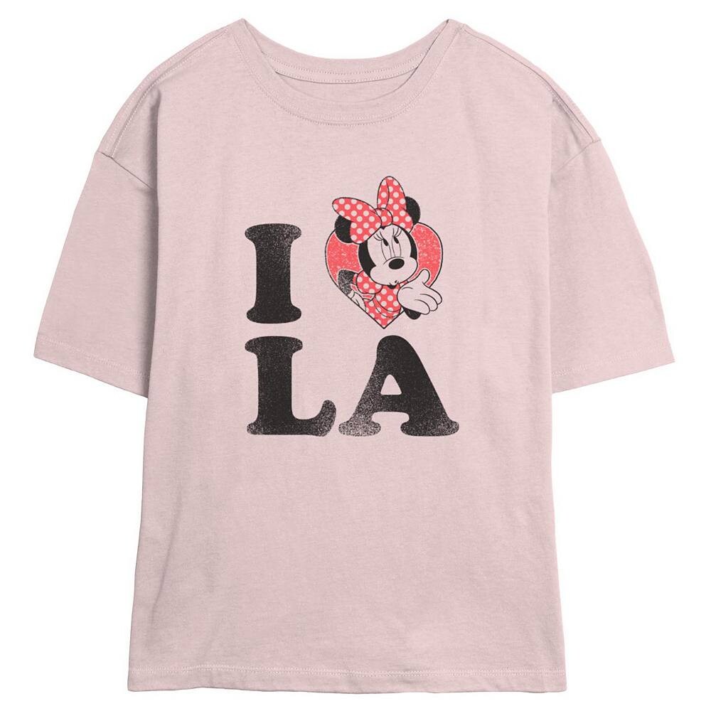 

Футболка с изображением скиммера Disney's Minnie Mouse I Heart LA Juniors, цвет Blush