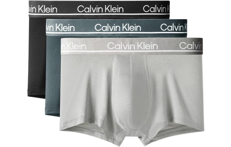 

Мужские трусы Calvin Klein, 3 полоски (черный + серый + темно-серый)