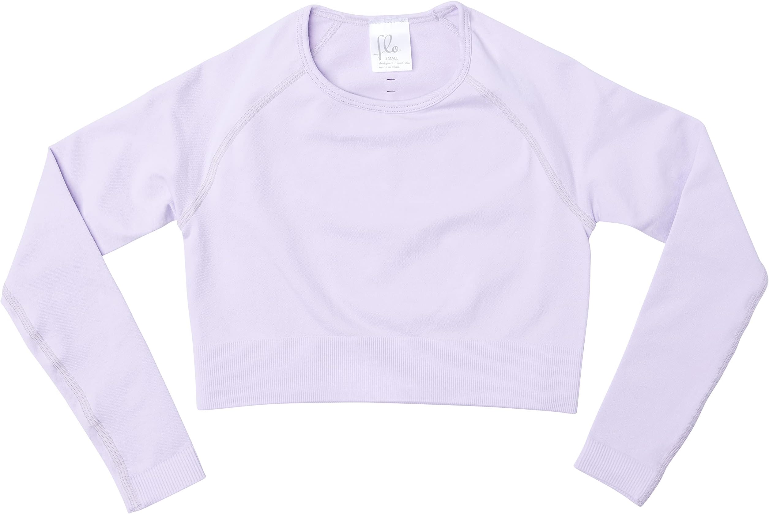 Топ Flo Active Hollie Long Sleeve Ribbed Seamless Top (Big Kids), цвет Mauve — фото 3