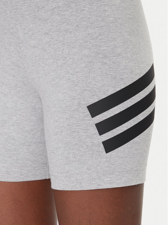 Облегающие байкерские шорты Future Icons 3-Stripes JE0165 Adidas, серый — фото 4