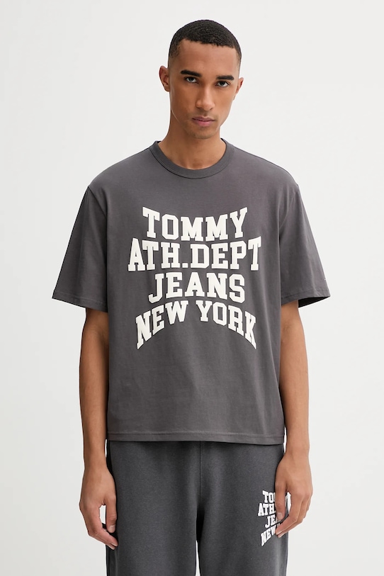 

Хлопковая футболка Tommy Jeans, серый