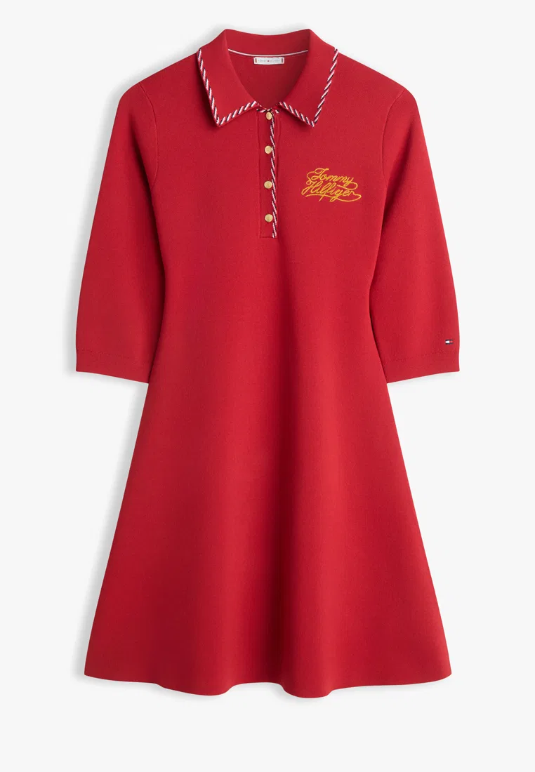 Платье-свитер, облегающее, Polo, TH Mainline Tommy Hilfiger — фото 3