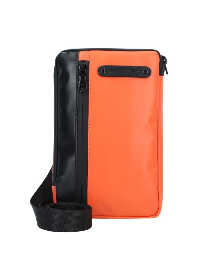 

Наплечная сумка Greenburry Upcycled Tarpaulin Mini Bag Umhängetasche 14 cm, цвет orange-black
