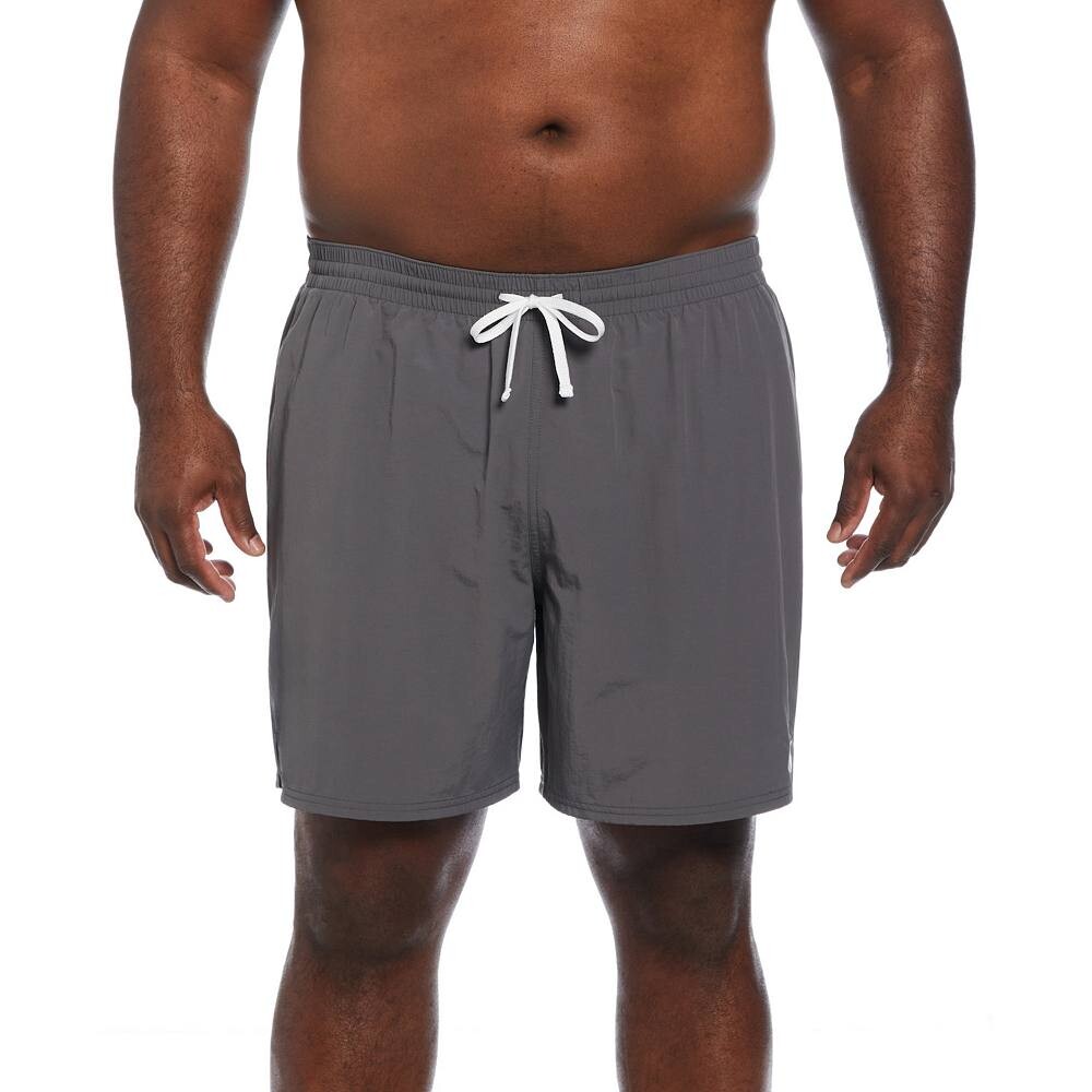 

Плавки для плавания Big & Tall Nike Solid Icon 7 в цвете Volley, серый