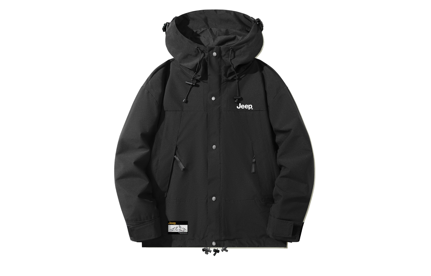 

Jeep Трехслойная ветровка тренч унисекс, Pure Black Unlined Jacket