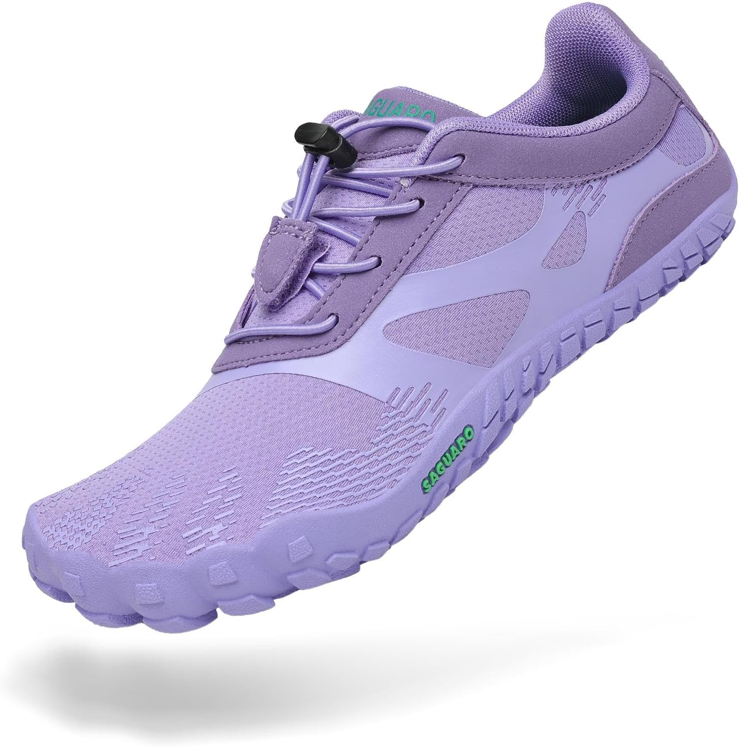 

SAGUARO Женские и мужские кроссовки для бега, минималистичные кроссовки для трейлраннинга, с широким носком и нулевым перепадом высоты подошвы, для кросс-тренинга на открытом воздухе, фиолетовый