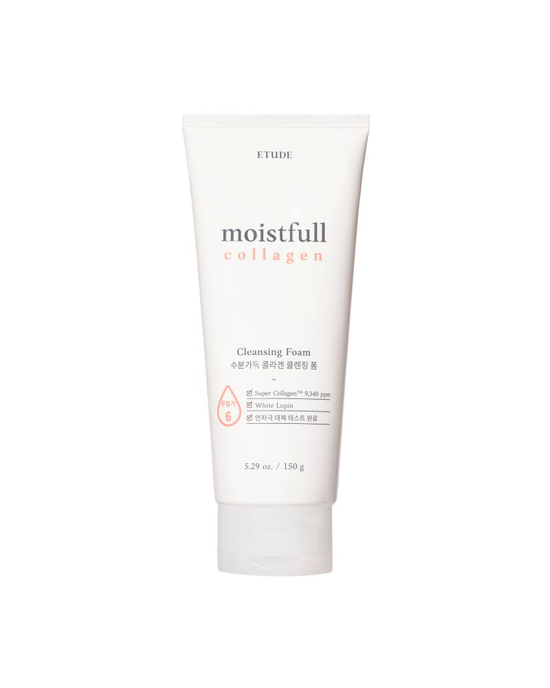 

Очищающая пенка для лица moistfull collagen cleansing foam Etude, вес 150 гр.