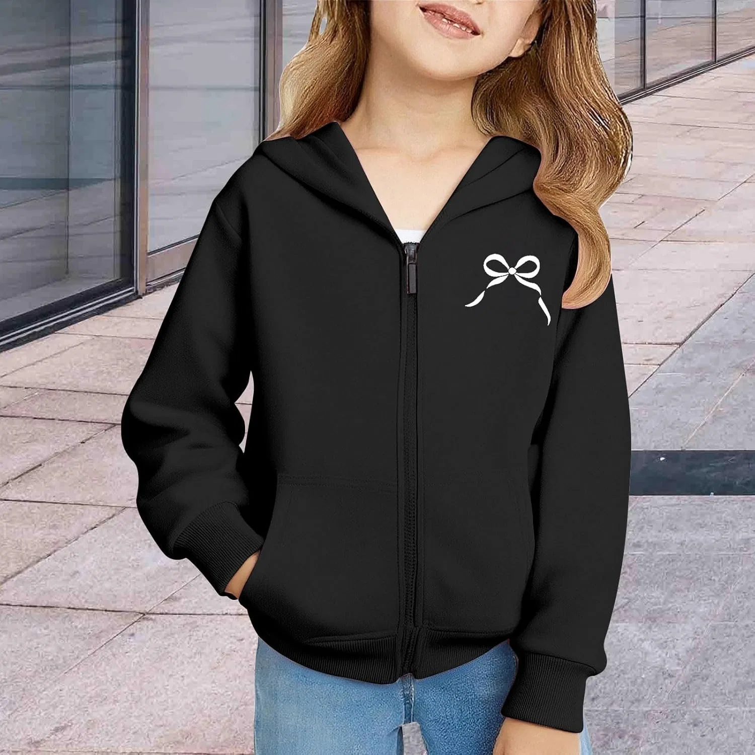 Детский спортивный костюм из 2 предметов, толстовка и джоггеры, Generic, Black — фото 4