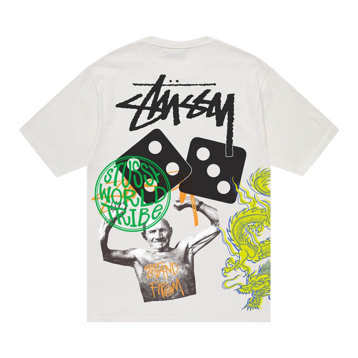 Футболка Stussy Strike, окрашенная в пигмент, Натуральный — фото 2