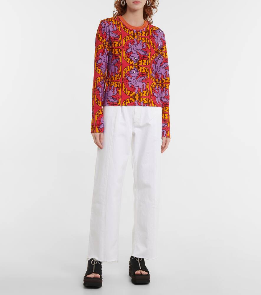 Топ из хлопкового махрового полотна с принтом Disney Stella McCartney, Multicolor — фото 2
