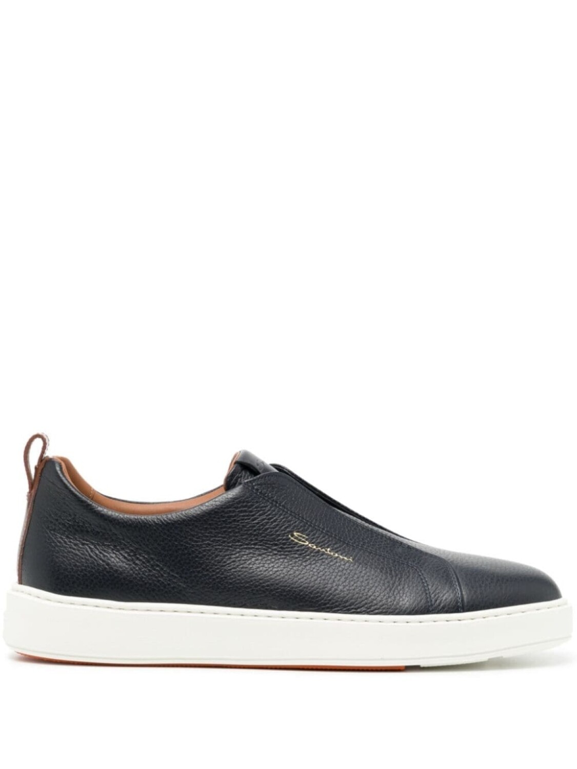 

Santoni кожаные слипоны, синий