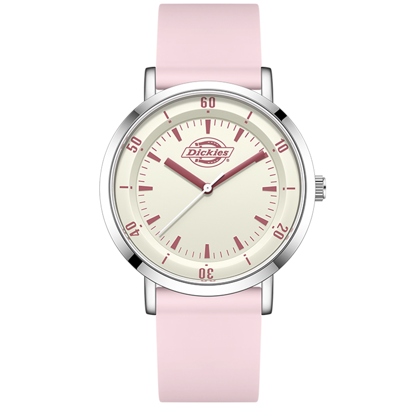 

Dickies Наручные часы кварцевый механизм силиконовый ремешок белый циферблат унисекс коробка лимитированная серия