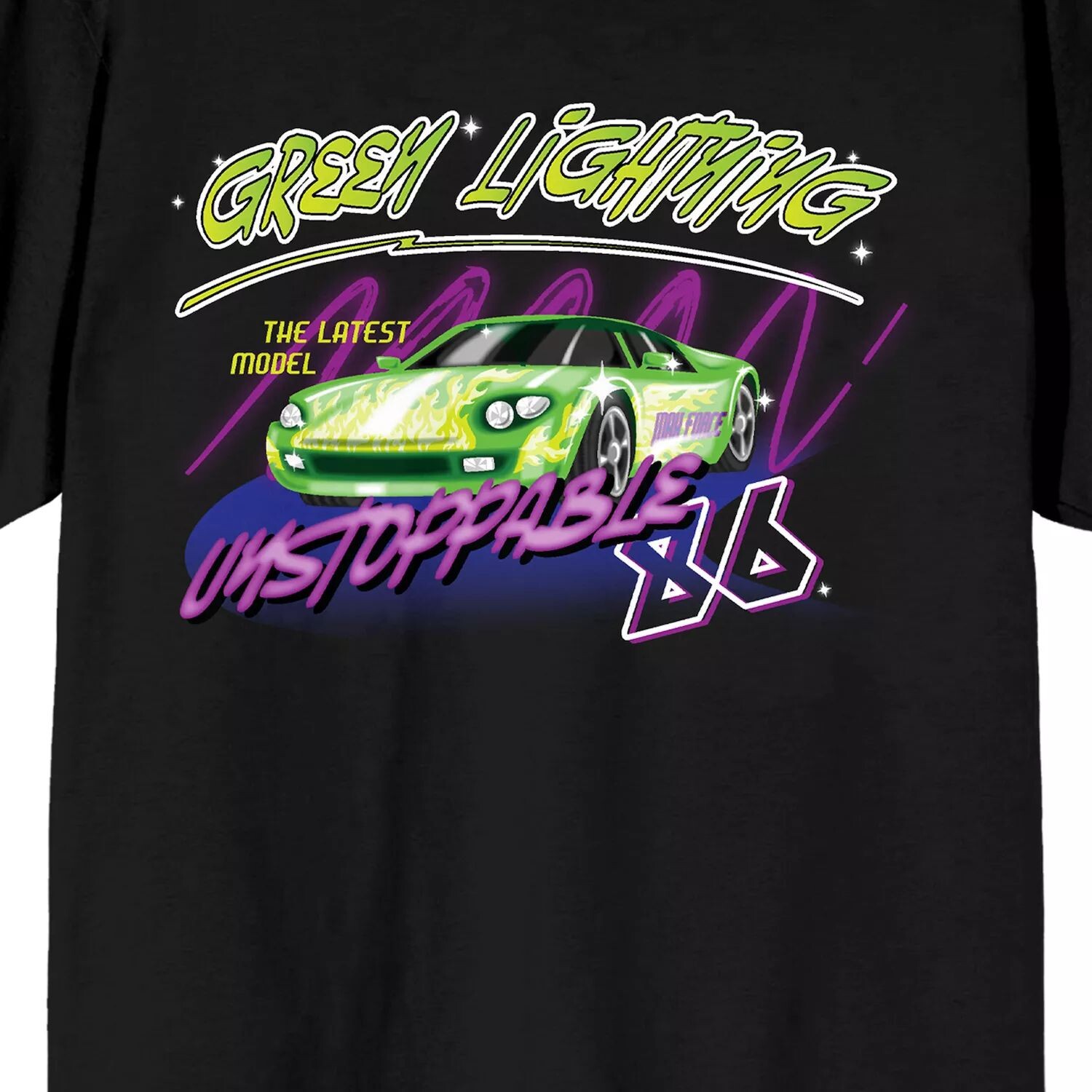 

Мужская футболка Car Fanatic Green Fire Race Licensed Character