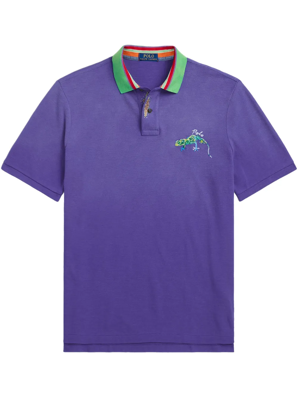 

Рубашка поло с вышивкой POLO RALPH LAUREN, фиолетовый