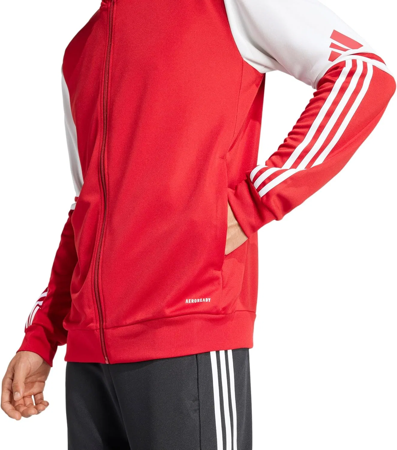 Худи мужское adidas, Team Power Red 2/White — фото 4